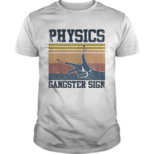 Physics Gangster Sign Hand Retro Shirt